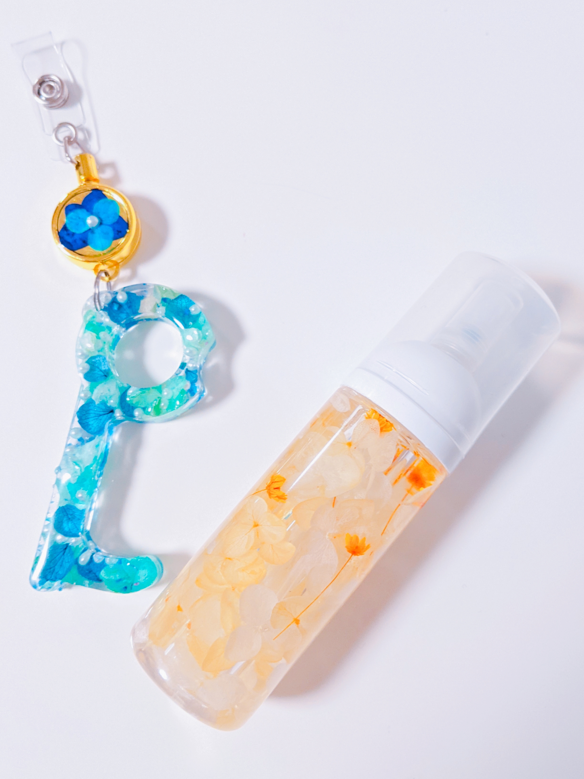 ウィルス対策ハーバリウムドアオプナーとアトマイザーのセット 4,250円