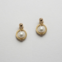 秘密耳環 Secret Earrings / 14kgf / pearl 第1張的照片