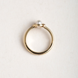 秘密戒指 Secret Ring / pearl / silver 18KG plated / silver 第3張的照片