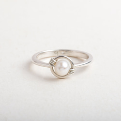 秘密戒指 Secret Ring / pearl / silver 18KG plated / silver 第6張的照片
