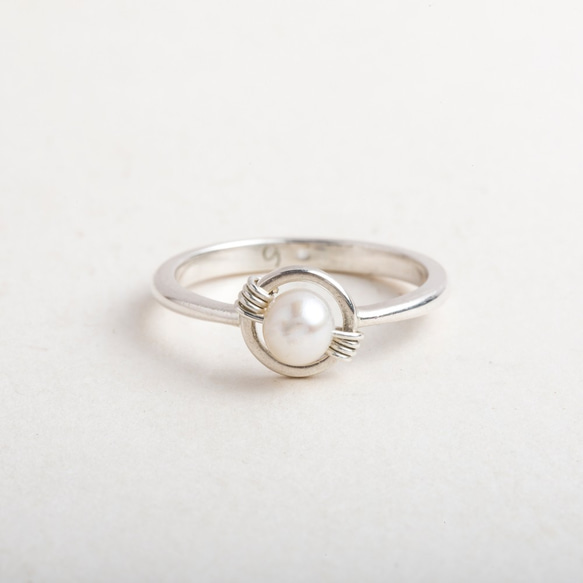 秘密戒指 Secret Ring / pearl / silver 18KG plated / silver 第6張的照片