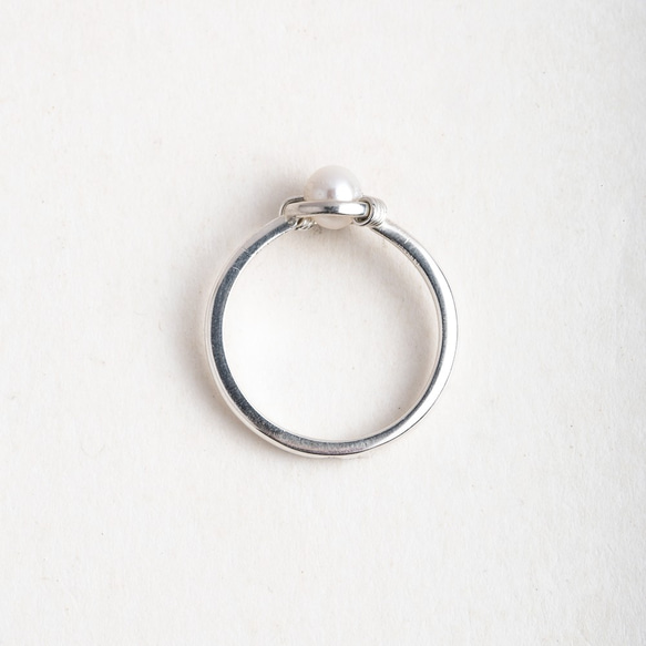 秘密戒指 Secret Ring / pearl / silver 18KG plated / silver 第8張的照片