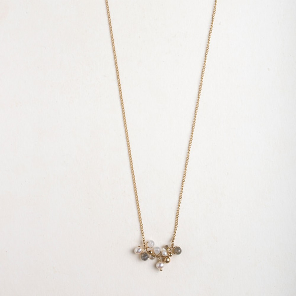 晨露春光項鍊 Dew Drop Necklace / 14kgf 第1張的照片