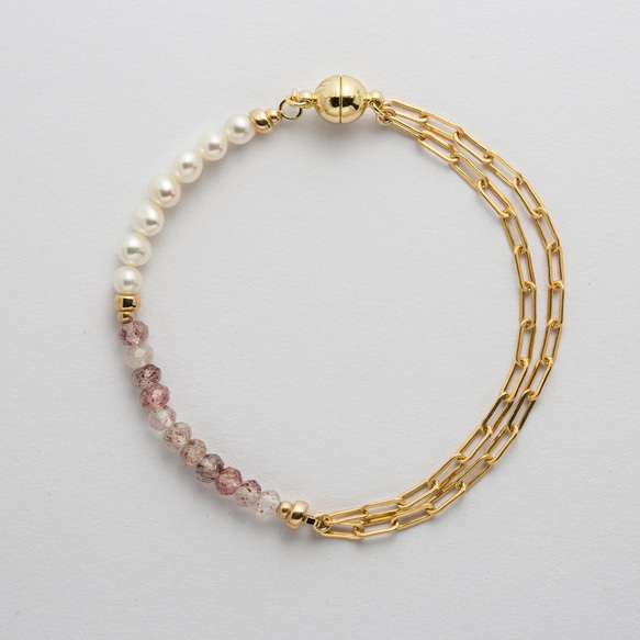 添加優雅草莓晶手鍊 Elegant Bracelet / 14kgf 第1張的照片