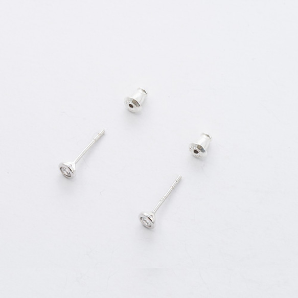 鋯石耳針 CZ Earrings / 14kgf / sliver 第1張的照片