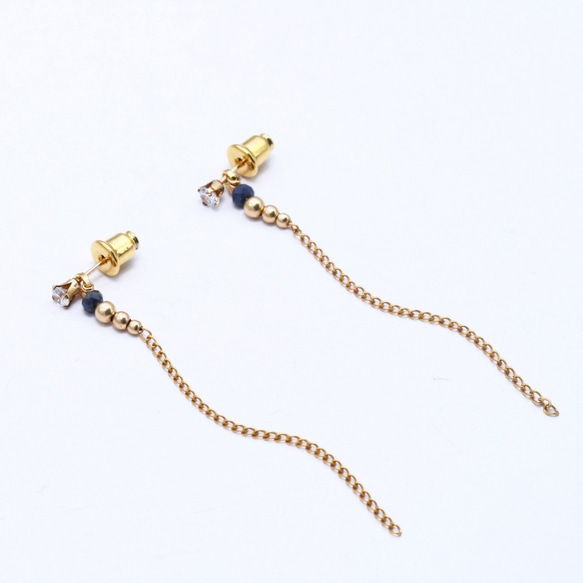 閃亮星空流星耳環 Starry Night Earring / 14kgf 第3張的照片