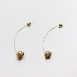 美好年代珍珠耳勾 Belle Époque Earring / 14kgf 第1張的照片