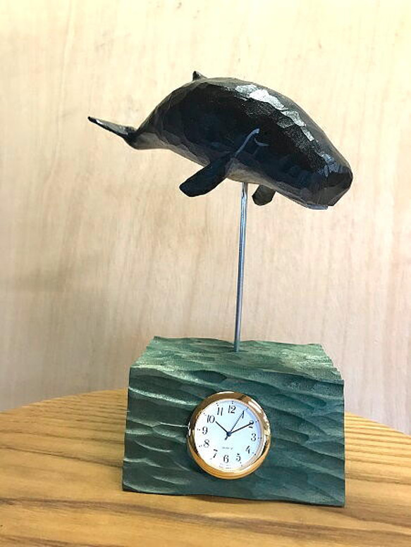 コマッコウクジラの置き時計　【ポイント10倍　2017感謝キャンペーン】 3枚目の画像