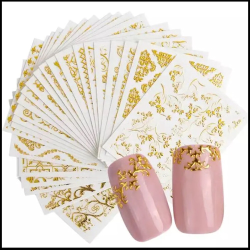 ネイルシール ゴールドデザイン 20枚 その他素材 Bizen素材屋▷ 通販  