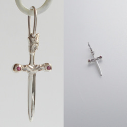 トルマリン装飾剣　両面に宝石　オリジナル一点物 3枚目の画像