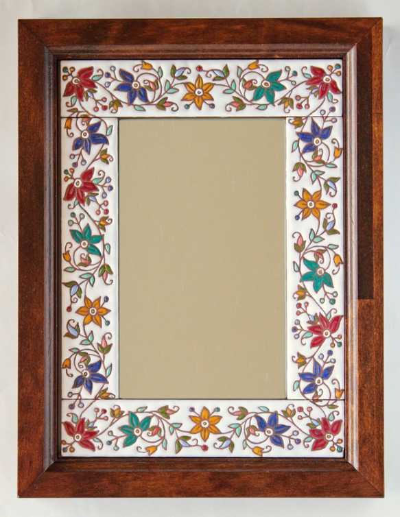 「受注製作」スペインタイルの鏡（2） 2枚目の画像