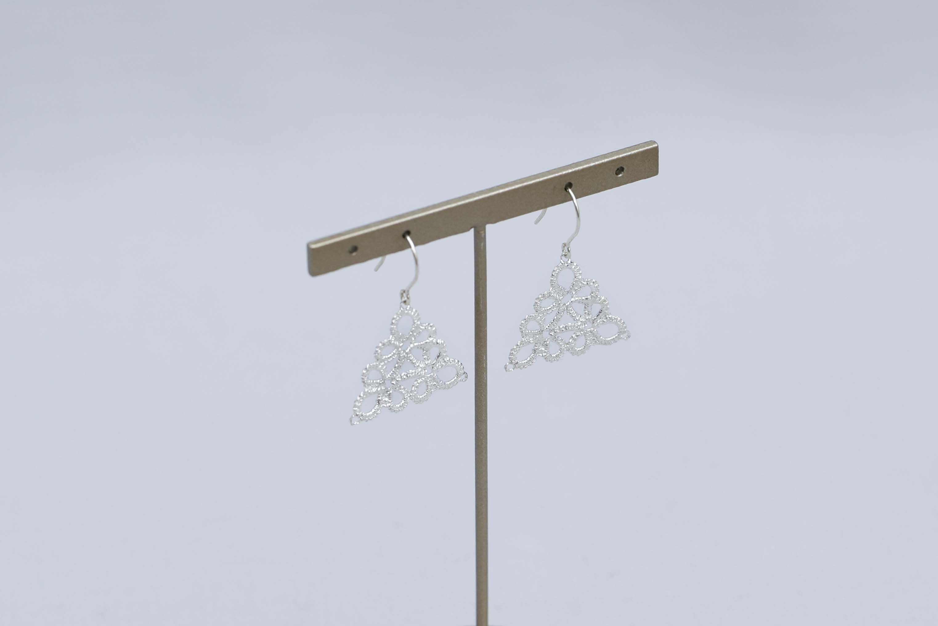 タティングレースシルバーピアス