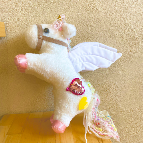 ピンクペガサス ぬいぐるみ Mino 通販 10172299｜Creema(クリーマ)