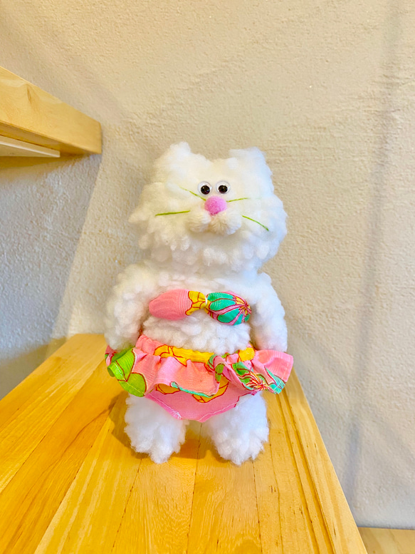 猫さん用常夏ピンクビキニセット 4枚目の画像
