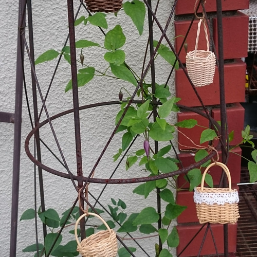 選べるミニチュア籐かご [受注制作] その他人形 花結び 通販