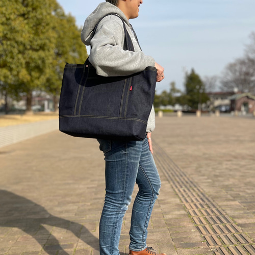 デニムトートバッグ Lサイズ トートバッグ HMclothing 通販