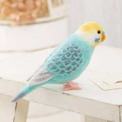 小鳥　セキセイインコ　羊毛キット 1枚目の画像