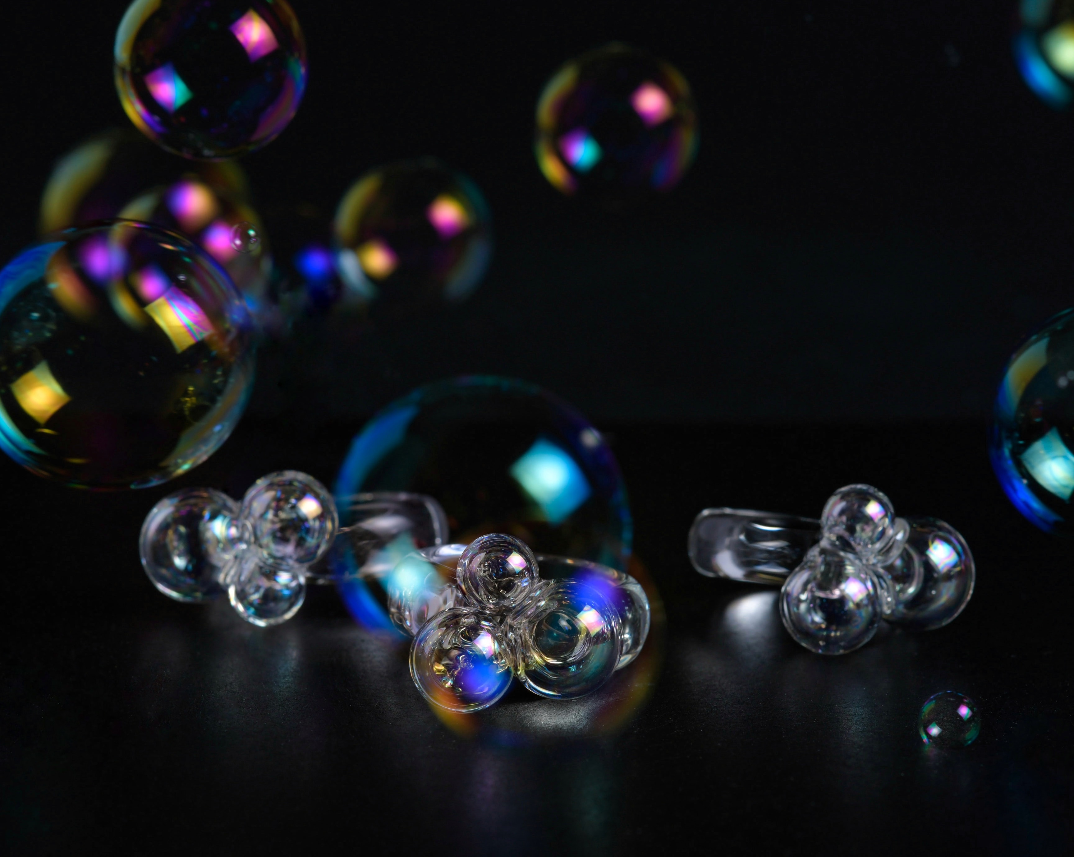 ガラスの指輪 シャボン玉 リング