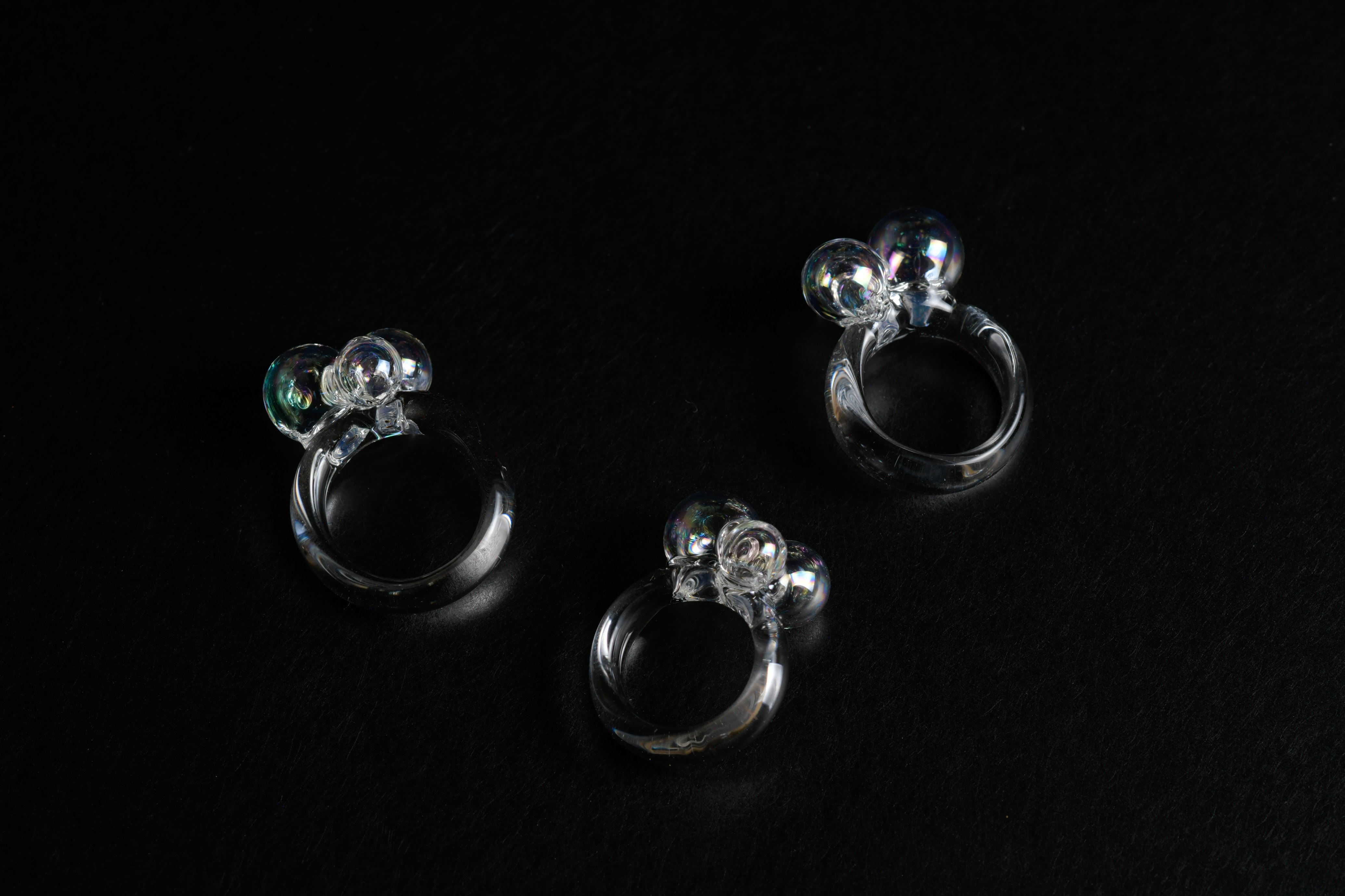 ガラスの指輪 シャボン玉 リング