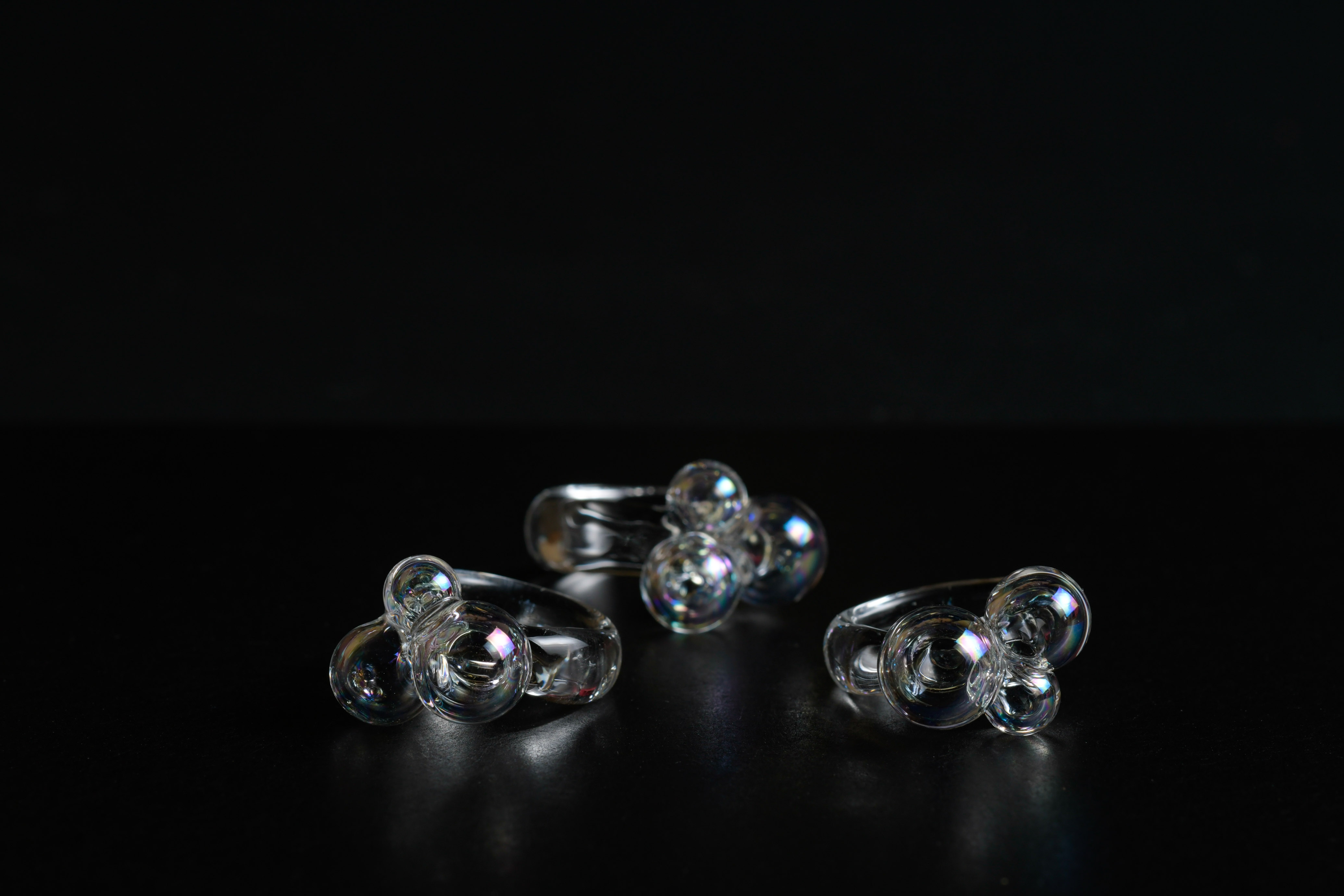 ガラスの指輪 シャボン玉 リング