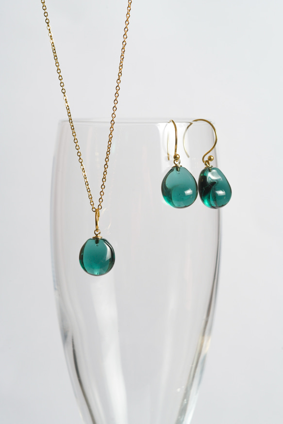 【送料無料】金属アレルギー対応サージカルステンレスネックレス　“DeepForest”-デープフォレスト- 4枚目の画像