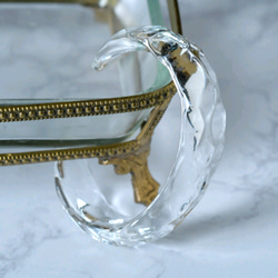 ガラス バングル “ice” Slim  (SS、S、Mサイズ)～溶けない氷シリーズ～ 2枚目の画像