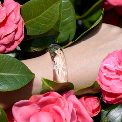 ガラス バングル “ice” Slim  (SS、S、Mサイズ)～溶けない氷シリーズ～ 6枚目の画像