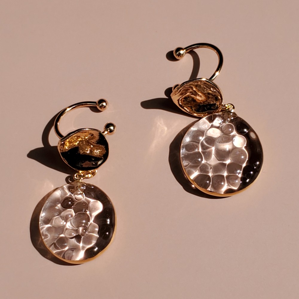 “Water Coin”イヤーカフセット両耳用-Gold-