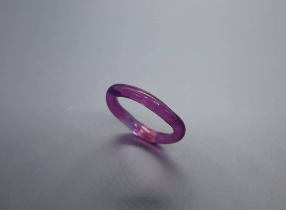 ガラスのリング“クラウド”-violet-