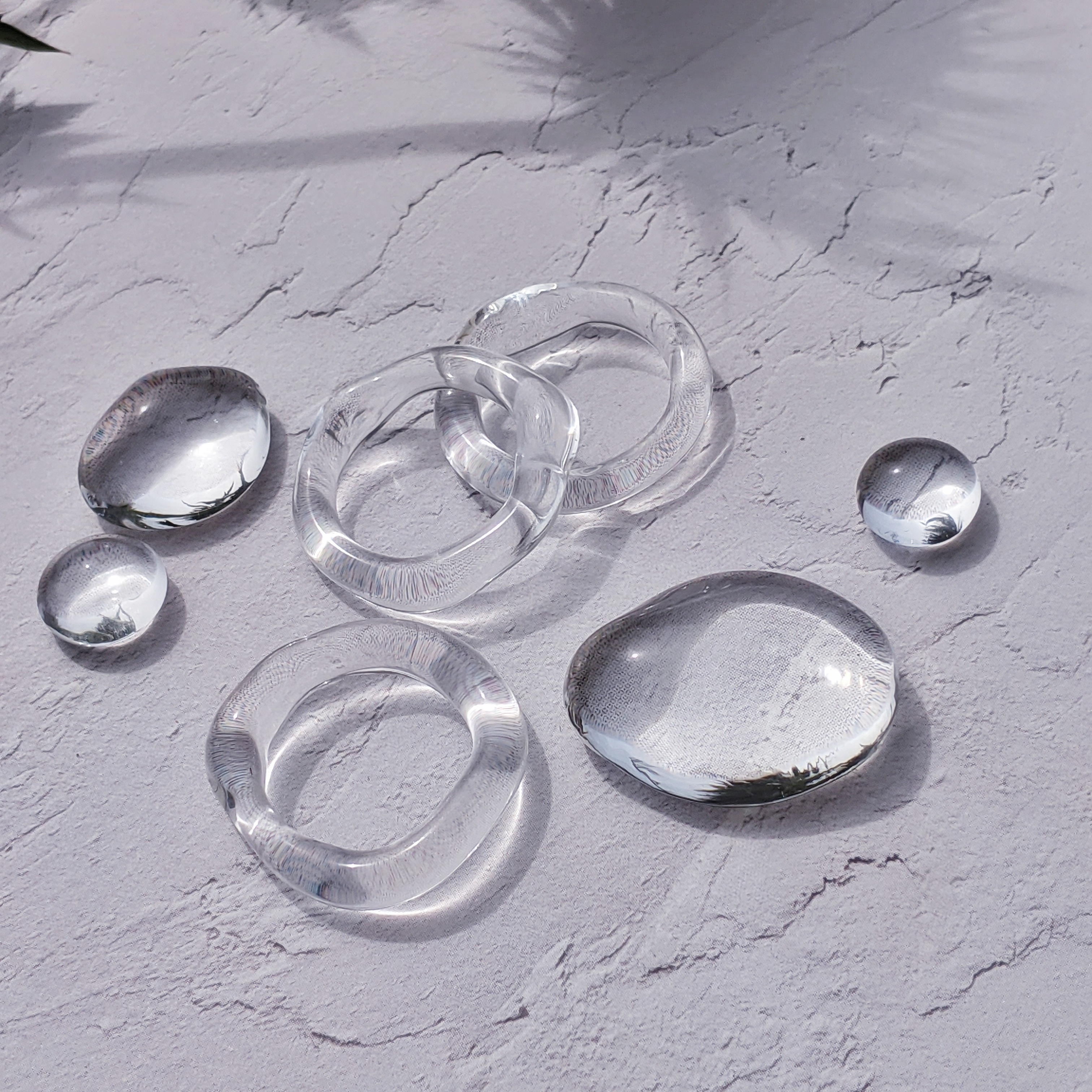 ガラスの指輪“クラウドリング”-クリア-