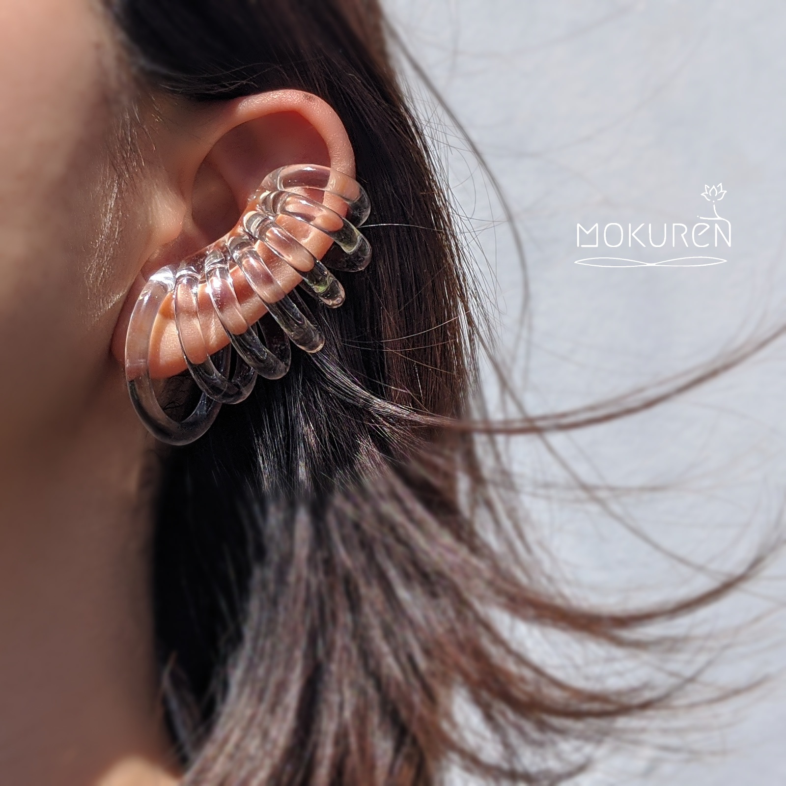 オールガラスイヤーカフ"Queen of Palace"