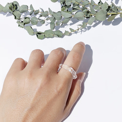 【送料無料】ガラスイヤーカフ“square”2個セット 9枚目の画像