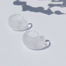 【送料無料】ガラスイヤーカフ “プレーン” -sparkle- 8枚目の画像