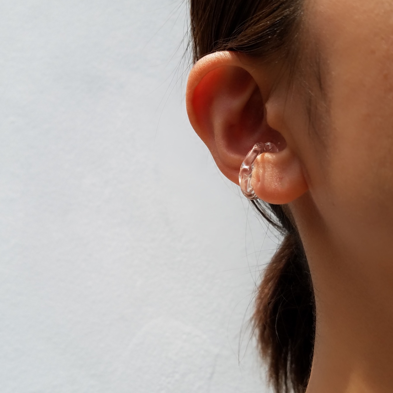 【送料無料】ガラスイヤーカフ“pattern” -slim-