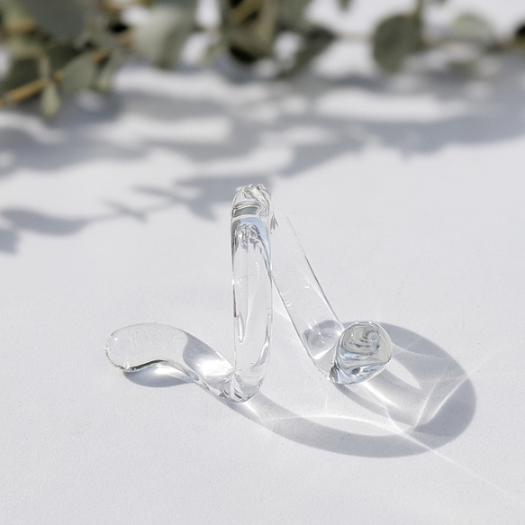 ガラスの指輪 “snakeスネイク” （13号）ｵｰﾙ ｶﾞﾗｽﾘﾝｸﾞ ｼﾘｰｽﾞ 2枚目の画像