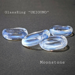 ガラスの指輪  -Moon stone リング- 1枚目の画像