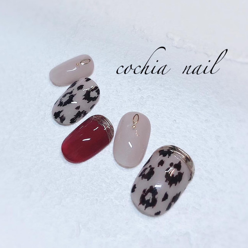 大人レオパード ネイルチップ ヒョウ柄 レオパード ネイルチップ - メルカリ