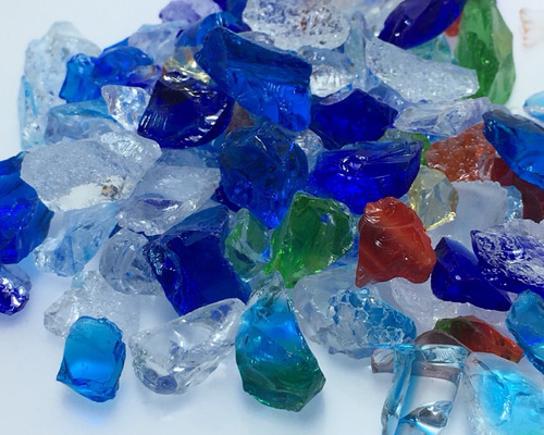 海花カレットセール❣️ 琉球ガラスカレット 0801-2 増量中！格安人気