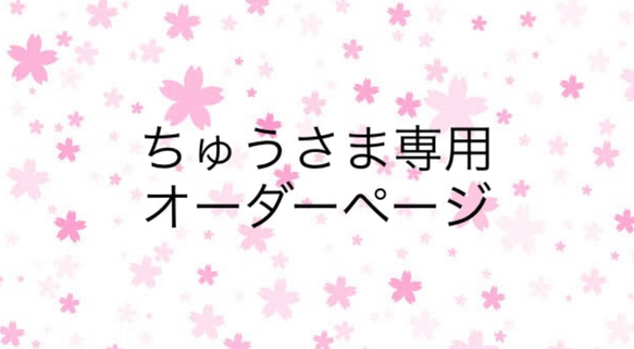 ちゅうさま専用オーダーページ 1枚目の画像