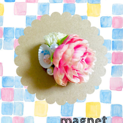 flower♡magnet（4個セット） 2枚目の画像