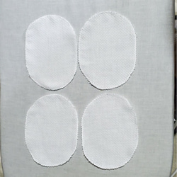 【送料無料】夏用マスクインナーガーゼ 4枚 暑さ対策に 円形 2枚目の画像