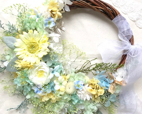 森のナチュラルリースブーケ ＊ギフト ウェディングブーケ 誕生日