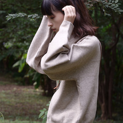 極簡細針織半高領毛衣|毛衣|棉+聚酯纖維|獨立品牌|Sora-67 第2張的照片