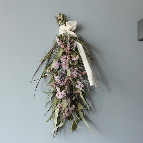 縦長ガーランド　縦長スワッグ　ドライフラワースワッグ　ドライフラワーリース 縦長ガーランド縦長スワッグドライフラワースワッグドライフラワーリース