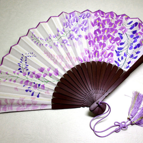 絹扇子（藤の花） その他ファッション Naruse 通販 1823469