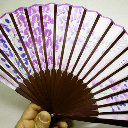 絹扇子（藤の花） その他ファッション Naruse 通販 1823469｜Creema