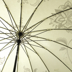 日傘（グレートーン花更紗） 5枚目の画像