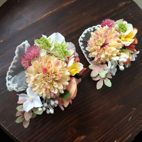 あきさまより二個目のオーダーメイド！アンティークなサーモンピンクの  