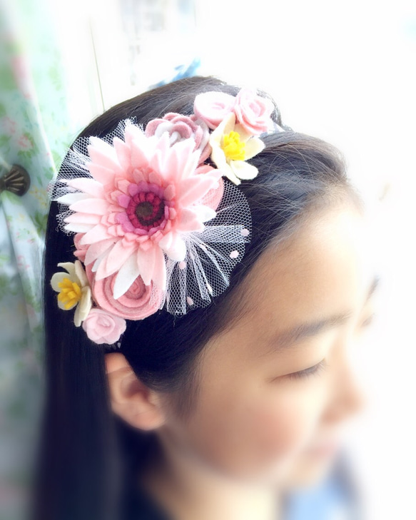 FALKIN レディース ヘッドバンド 花柄 花 ウェディング ガーランド ヘアバンド ハンドメイド レディ ガールズ ヘアバンド ピンクのベビー ヘッドバンド、女の子のベビーヘッドバンド、花柄ナイロンヘッドバンド、花冠ヘッドバンド、新生児ヘッドバンド FALKIN レディース ヘッドバンド 花柄 花 ウェディング ガーランド ヘアバンド ハンドメイド レディ ガールズ ヘアバンド