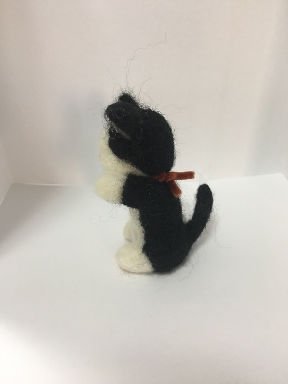 受注製作    羊毛フェルト猫、遊ぼうニャン(*^^*) 4枚目の画像